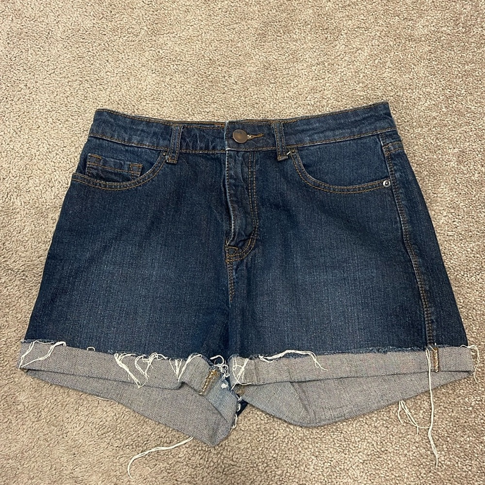 BDG high rise jean shorts